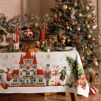 Скатерть Этель &laquo;Щелкунчик&raquo;, 150х220 см, с ВГМО, 100% хл, саржа 190 г/м2