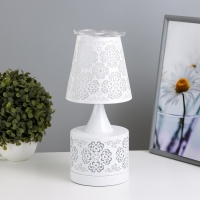 Аромалампа с подсветкой "Узор" Е27 40Вт+RGB белый 13х13х30 см Аромалампа с подсветкой "Узор" Е27 40Вт+RGB белый 13х13х30 см