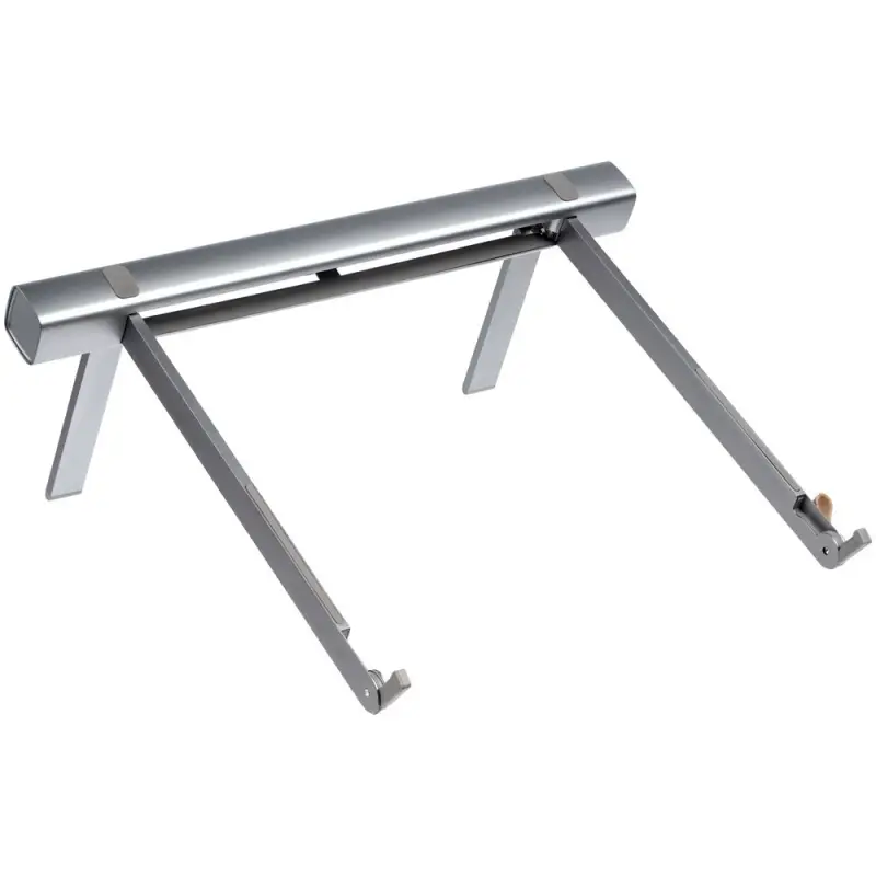 Подставка для ноутбука и планшета Rail Top, серебристая Подставка для ноутбука и планшета Rail Top, серебристая