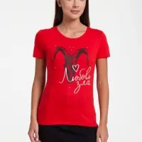 Футболка женская «Любовь зла», красная, размер L Футболка женская «Любовь зла», красная, размер L