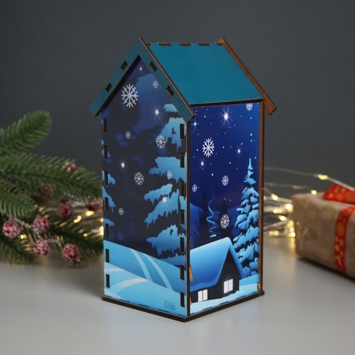 Новогодний чайный домик Новогодний чайный домик "Змея. С Новым годом" 20х10,5х10 см