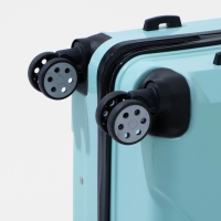 Чемодан большой 84 л (L), отдел на молнии, кодовый замок, цвет бирюзовый