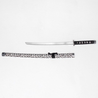 Сувенирное оружие «Катана на подставке» ножны под леопарда, светлый 89см Сувенирное оружие «Катана на подставке» ножны под леопарда, светлый 89см