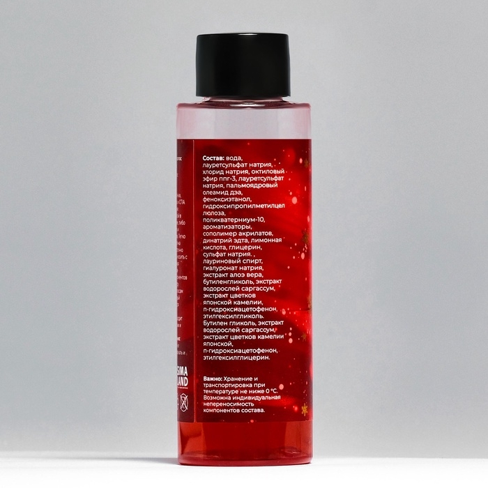 Новогодний подарочный набор косметики &laquo;Пряничный домик&raquo; для душа и ванны, красная серия