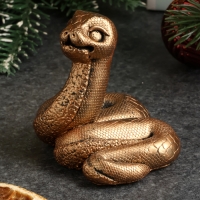 Фигура "Змейка Даша" бронза, 5х6х4см Фигура "Змейка Даша" бронза, 5х6х4см