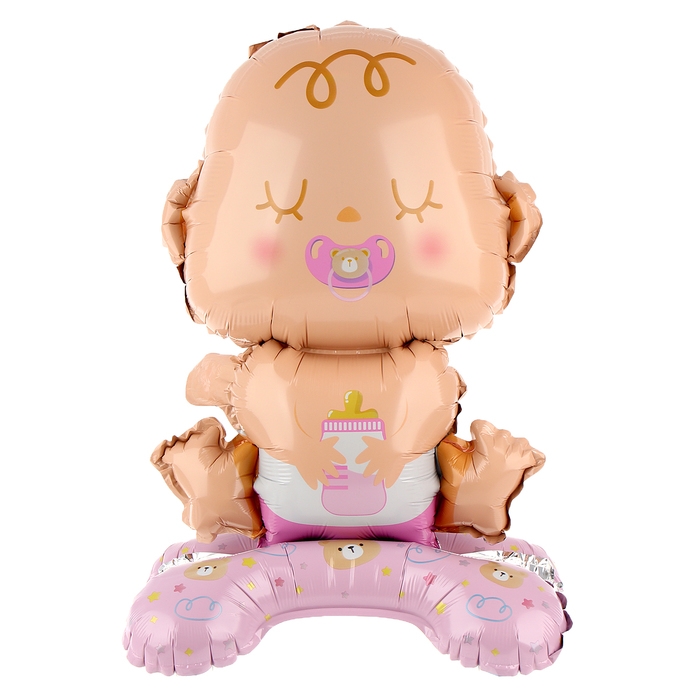 Шар фольгированный 25" &laquo;Девочка-малышка&raquo;, на подставке, под воздух
