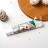 Мешок кондитерский, h=45 см, рулон 10 шт, 45&times;23 см, цвет прозрачный