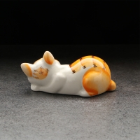 Статуэтка фарфоровая &laquo;Котя Муся&raquo;, рыжая, 9см