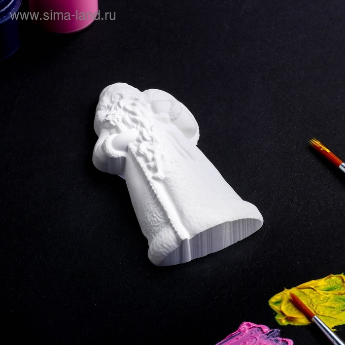 Новогодняя фигура под роспись с подвесом Новогодняя фигура под роспись с подвесом "Дед Мороз, 12х7см