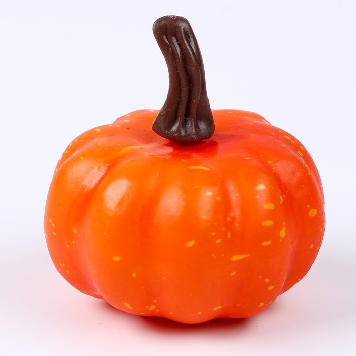Фигурка для поделок и декора &laquo;Тыква&raquo;, набор 2 шт., размер 1 шт. &mdash; 7 &times; 7 &times; 7,5 см, цвет оранжевый