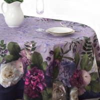 Скатерть &laquo;Этель&raquo; &laquo;Цветочный этюд&raquo; 150 &times; 180 см, хлопок 100 %, саржа 190 г/м&sup2;