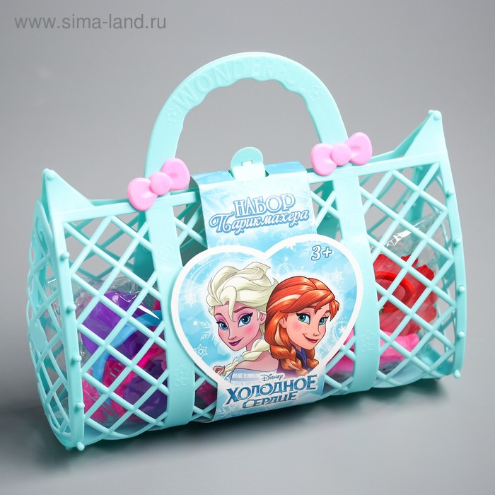 Набор парикмахера в сумке, МИКС Набор парикмахера в сумке, МИКС "Анна и Эльза", Холодное сердце