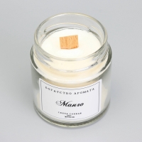 Свеча ароматическая из соевого воска в банке, 150 г, манго Свеча ароматическая из соевого воска в банке, 150 г, манго