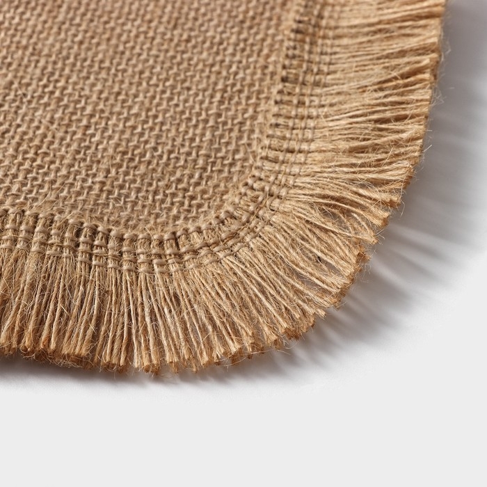 Салфетка сервировочная на стол Доляна &laquo;Любовь&raquo;, 40&times;30 см, цвет бежевый