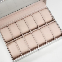 Шкатулка кожзам под часы 12 отделений "Космос. Серебро" 8х30х20,5 см Шкатулка кожзам под часы 12 отделений "Космос. Серебро" 8х30х20,5 см