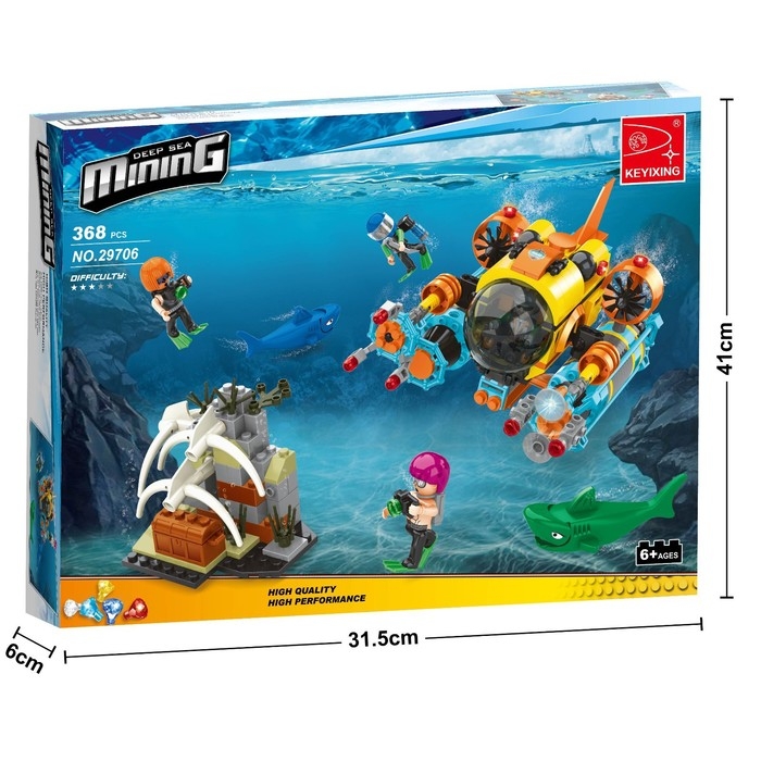 Конструктор Кладоискатели &laquo;Батискаф&raquo;, 368 деталей