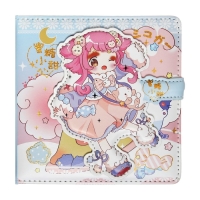 Записная книжка подарочная, А6, 132 листа, цветной блок, с хлястиком на магните, обложка пвх, "Аниме", МИКС Записная книжка подарочная, А6, 132 листа, цветной блок, с хлястиком на магните, обложка пвх, "Аниме", МИКС