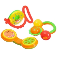 Набор погремушек &laquo;Маленькие радости&raquo;, 3 шт, цвет МИКС, Крошка