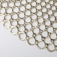 Салфетка сервировочная на стол &laquo;Роса&raquo;, 38&times;38 см, цвет золотой