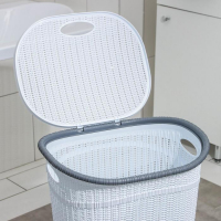 Набор для ванной комнаты, 7 предметов: корзина 4 шт, корзина для белья, ведро для мусора, ёрш, цвет белый Набор для ванной комнаты, 7 предметов: корзина 4 шт, корзина для белья, ведро для мусора, ёрш, цвет белый