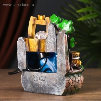 Фонтан настольный полистоун от сети "Водяная мельница" 21х18х15 см Фонтан настольный полистоун от сети "Водяная мельница" 21х18х15 см