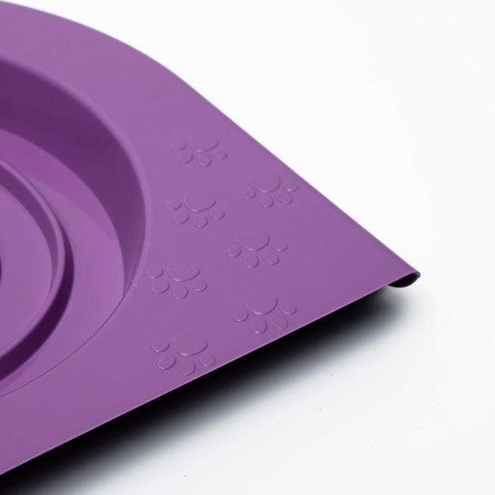 Туалет для приучения кошек к унитазу 39,2 х 38,7 х 3 см, фиолетовый Туалет для приучения кошек к унитазу 39,2 х 38,7 х 3 см, фиолетовый