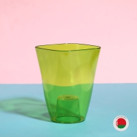 Горшок для орхидей, 1,5 л, 13 × 17 см, пластик, прозрачно-зелёный Горшок для орхидей, 1,5 л, 13 × 17 см, пластик, прозрачно-зелёный