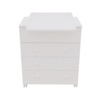 Комод пеленальный детский ИНКАНТО 800/4, 80х45х94 см., 4 ящика, цвет белый Комод пеленальный детский ИНКАНТО 800/4, 80х45х94 см., 4 ящика, цвет белый