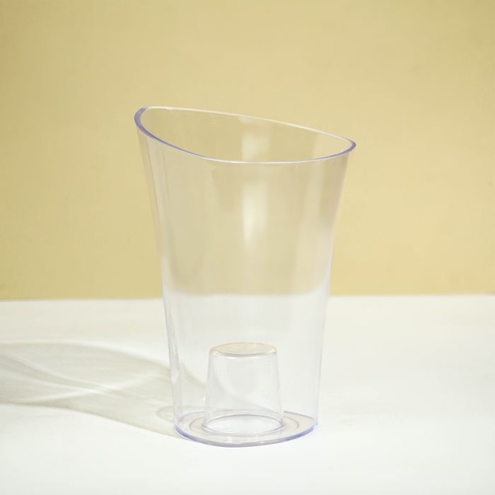 Горшок для орхидей, 1,3 л, 13,6 &times; 14,1 &times; 20 см, пластик, прозрачный