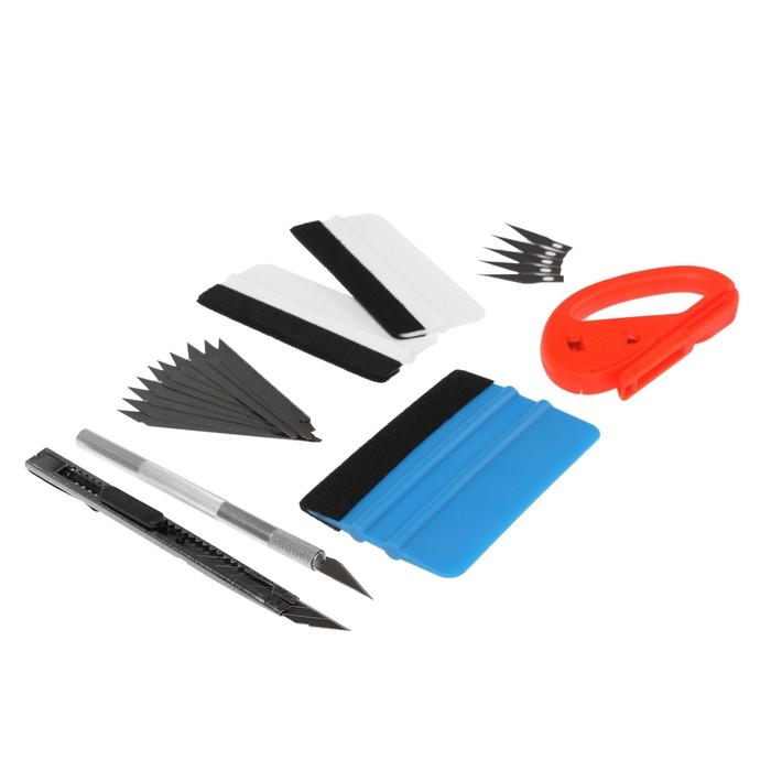 Инструмент для оклейки авто пленкой, набор 7 шт Инструмент для оклейки авто пленкой, набор 7 шт