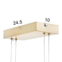 Светильник "Фьюжн" LED 110Вт 3000-6000К золото 100х12х28см Светильник "Фьюжн" LED 110Вт 3000-6000К золото 100х12х28см