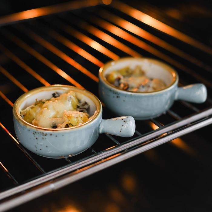 Кокотница фарфоровая Magistro &laquo;Церера&raquo;, 100 мл, d=7,5 см, цвет голубой