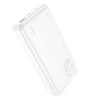 Внешний аккумулятор Hoco J87А, 20000 мАч, 1 USB, 1 Type-C, 3 А, дисплей, белый Внешний аккумулятор Hoco J87А, 20000 мАч, 1 USB, 1 Type-C, 3 А, дисплей, белый