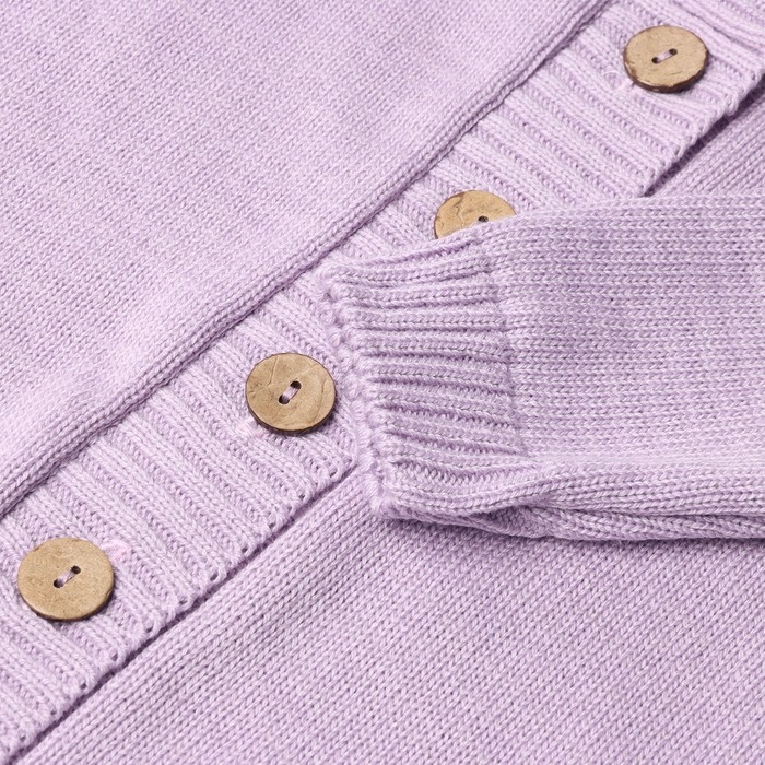 Комбинезон детский вязаный MINAKU, рост 86-92, цвет лавандовый