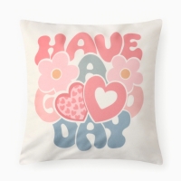 Чехол на подушку Этель "Good day", 40*40 см, 100 п/э, велюр Чехол на подушку Этель "Good day", 40*40 см, 100 п/э, велюр