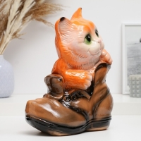 Копилка "Кот в ботинке" рыжий, 20см Копилка "Кот в ботинке" рыжий, 20см