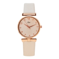 Часы наручные кварцевые женские, d-3.3 см, бежевые Часы наручные кварцевые женские, d-3.3 см, бежевые