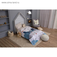 Покрывало "Этель" 2 сп Brave bear, 180*220 см, микрофибра Покрывало "Этель" 2 сп Brave bear, 180*220 см, микрофибра