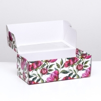 Коробка самосборная, с окном, "Акварельные цветы" 16 х 35 х 12 см набор 5 шт Коробка самосборная, с окном, "Акварельные цветы" 16 х 35 х 12 см набор 5 шт