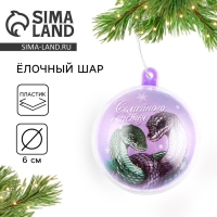 Новогодний шар ёлочный &laquo;Семейного счастья&raquo;, на Новый год, d = 6 см