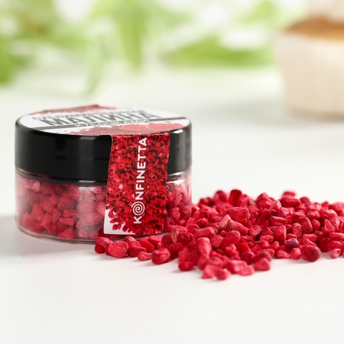 Ягода сублимированная кусочками &laquo;Малина&raquo; для капкейков и шоколада, 5 г.