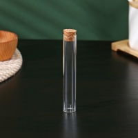 Колба стеклянная для заваривания с пробкой из бамбука «Алхимия», 2×12 см, набор, 12 шт Колба стеклянная для заваривания с пробкой из бамбука «Алхимия», 2×12 см, набор, 12 шт