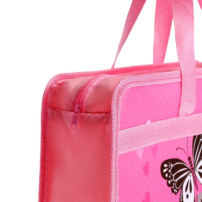 Папка с ручками пластиковая А4, 37 х 22 х 5 см Папка с ручками пластиковая А4, 37 х 22 х 5 см "Фантазия"