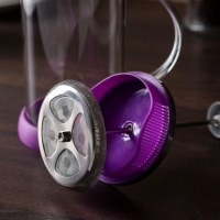 Чайник заварочный френч - пресс &laquo;Келли&raquo;, 600 мл, стекло, цвет сиреневый