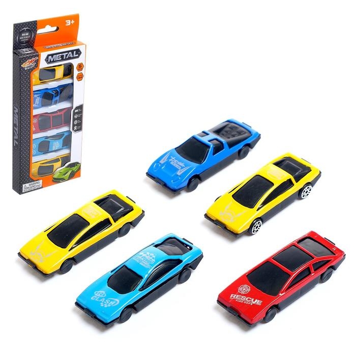 Набор металлических машин &laquo;Супер гонки&raquo;, 5 штук