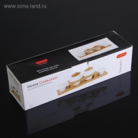 Набор керамический для специй и масел &laquo;Эстет&raquo;, 4 предмета: 2 ёмкости 250 мл, 2 ёмкости 150 мл, 3 ложки