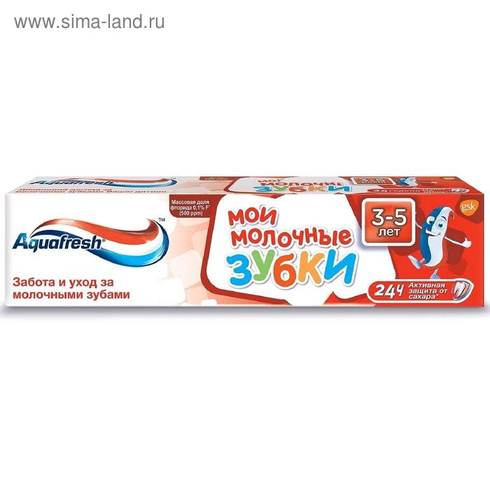 Детская зубная паста Aquafresh &laquo;Мои молочные зубки&raquo;, от 3 до 5 лет, 50 мл