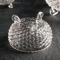 Набор стеклянных салатников &laquo;Облака&raquo;, 7 предметов: 1 шт 18&times;9 см, 6 шт 10&times;6 см