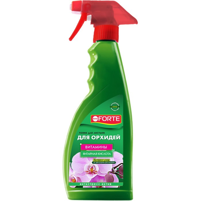 Тоник Bona Forte, для орхидей, зеленый флакон с триггером, 500 мл Тоник Bona Forte, для орхидей, зеленый флакон с триггером, 500 мл