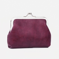 Кошелёк женский на фермуаре, цвет фиолетовый
